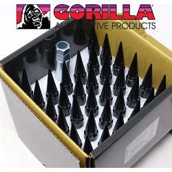 SPK8-14150B / Gorrilla Black 14x1.5 Spike 8-Lug Install Kit 2